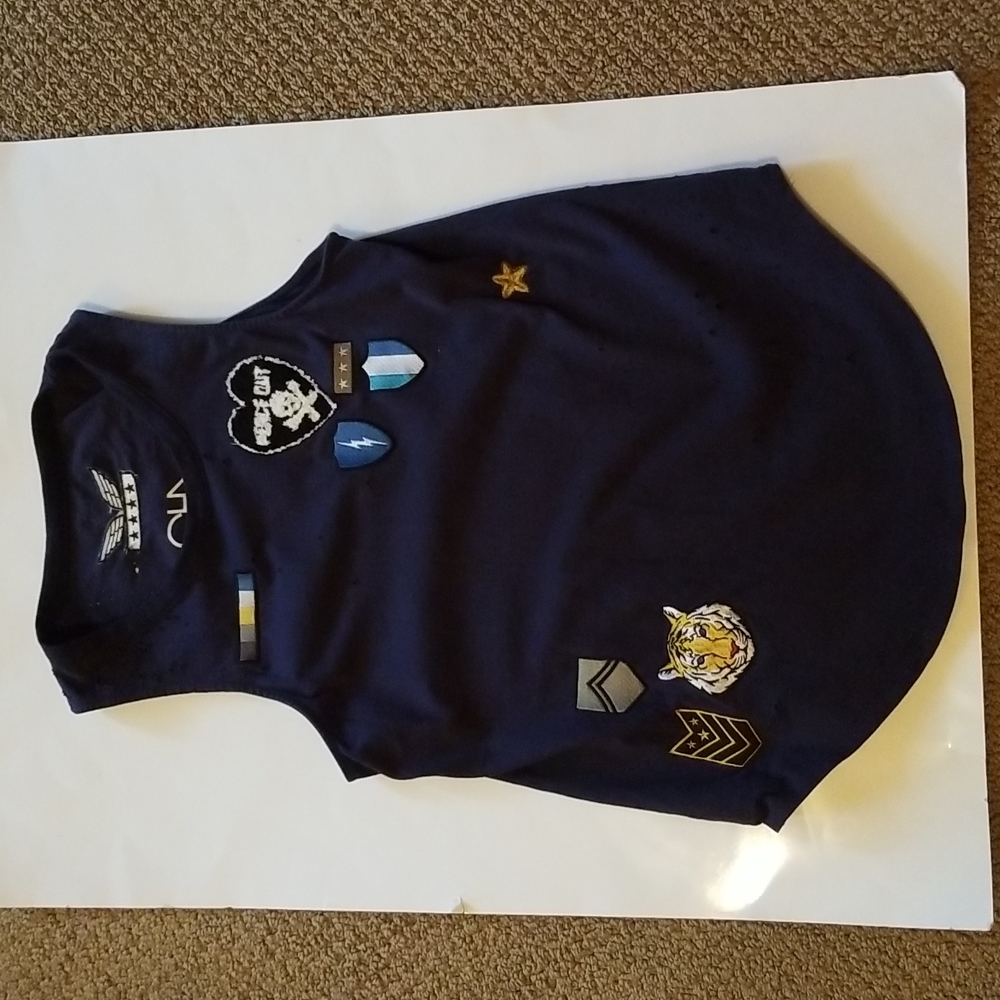 CHASER Navy Tank with Patches